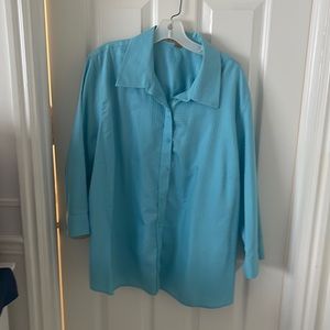 A 3/4 length sleeve blouse